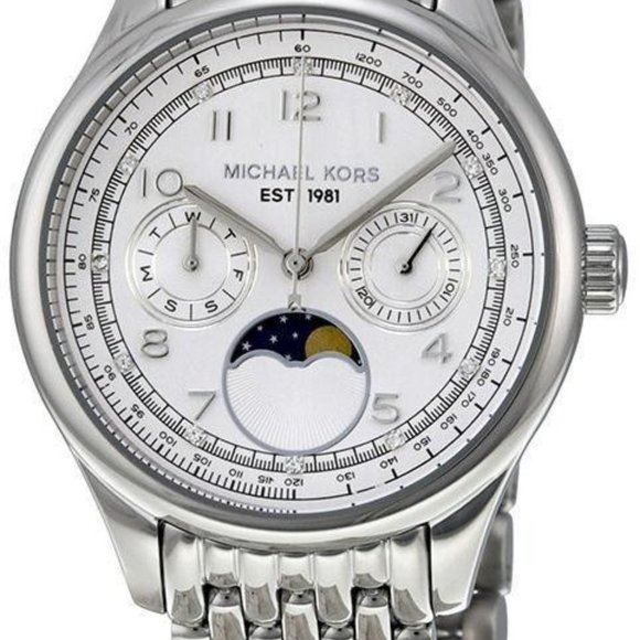 NEW Michael Kors Silver Amelia Watch MK6180 - Picture 8 of 9